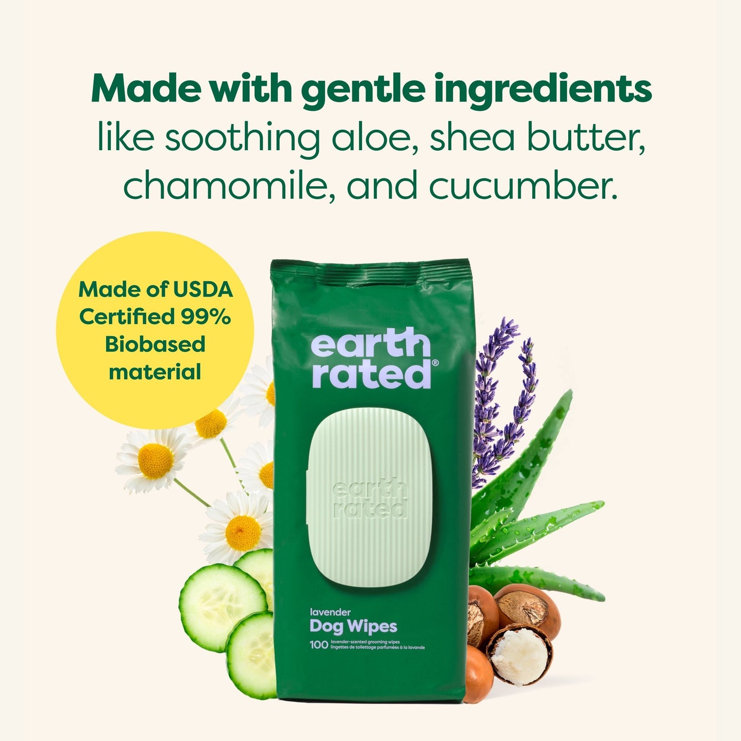 Dog Grooming Wipes - Hypoallergenic Wipes for Paws, Body & Bum | Gentle Daily Cleaning