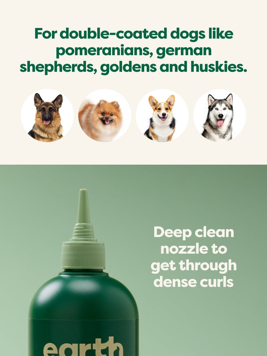 Deshedding 3-in-1 Dog Shampoo - Loosens, Strengthens & Nourishes